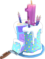 Fortnite Birthday Cake Backbling