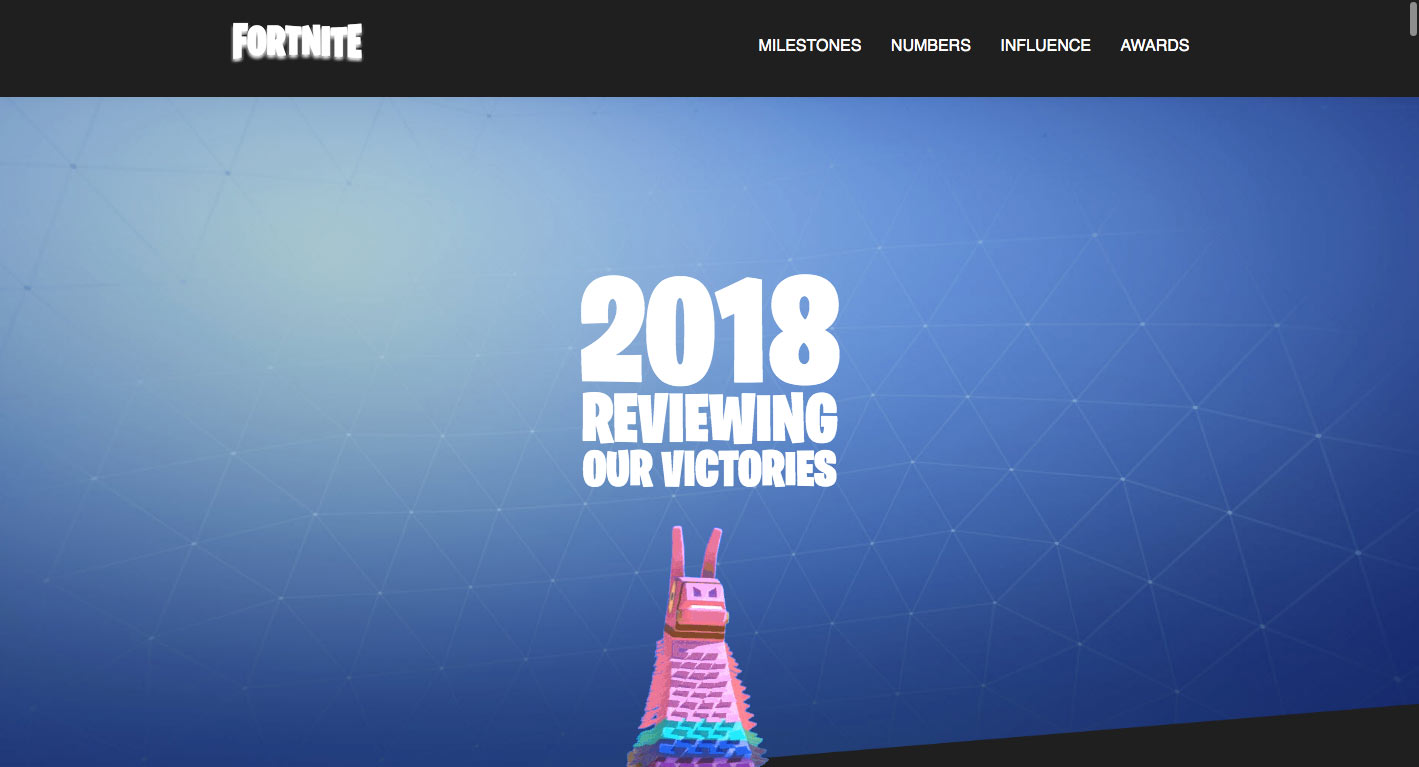 Fortnite Website Screenshot