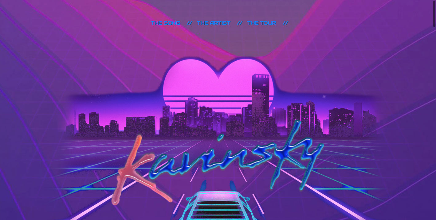 Kavinsky Website Screenshot